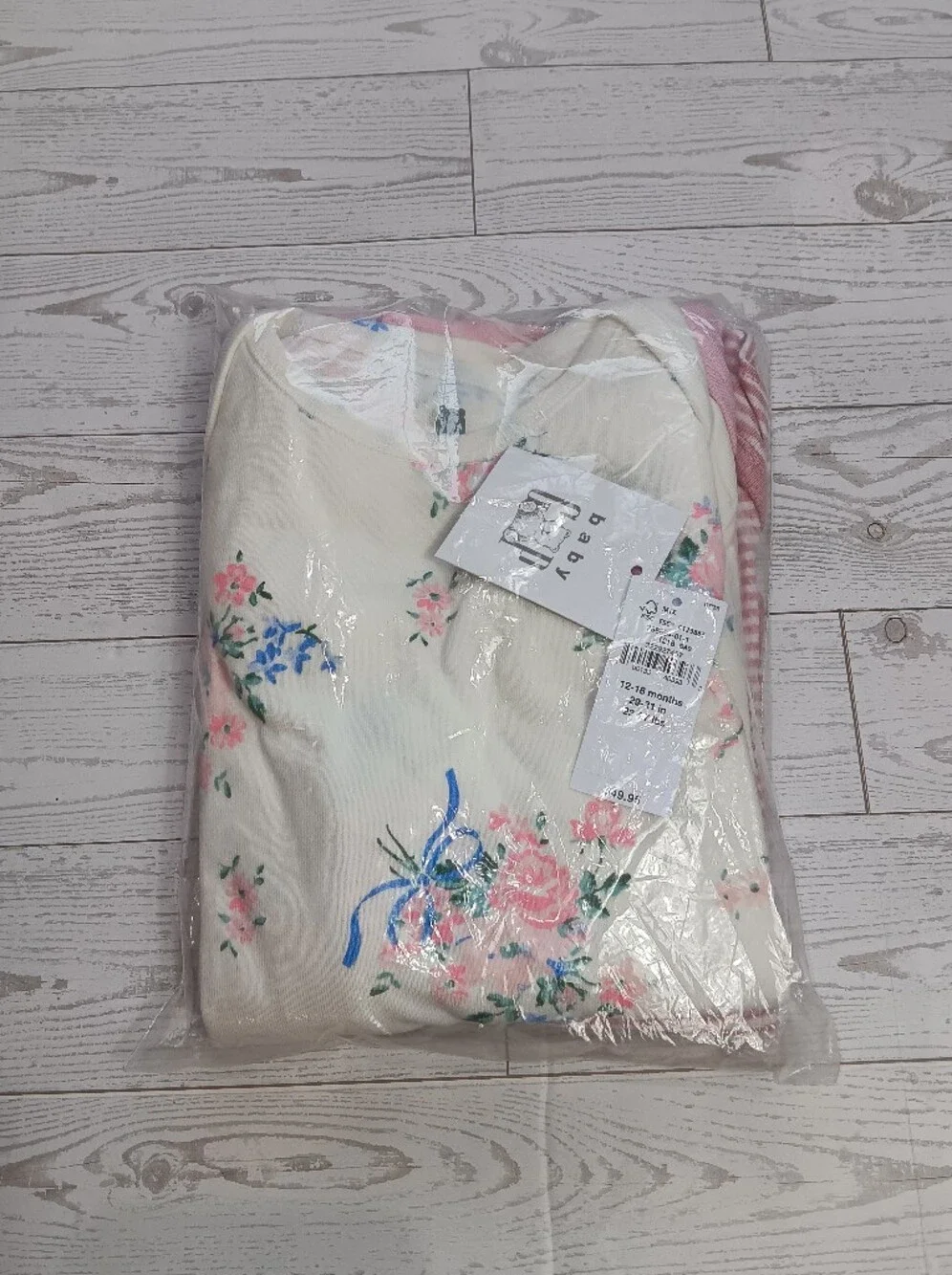Baby Gap Girl's First Favorites 3-Pack Organic Cotton Bodysuit Sz 3-6 M, 12-18 M